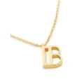 Monica Vinader B pendant charm necklace - Gold