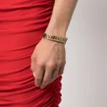 Philipp Plein logo-lettering band bracelet - Gold