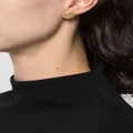 Philipp Plein asymmetric logo-lettering stud earrings - Gold