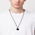 Philipp Plein Hexagon logo-plaque necklace - Grey