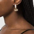 Philipp Plein Skull Crown earrings - Gold