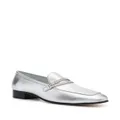 Stuart Weitzman crystal embellished loafers - Silver