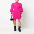 Philipp Plein cable-knit high-neck dress - Pink