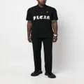 Philipp Plein logo-print short-sleeved polo shirt - Black