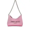 Jimmy Choo Callie crystal-embellished shoulder bag - Pink