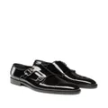 Jimmy Choo Finnion leather monk shoes - Black