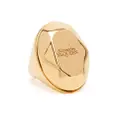 Alexander McQueen The Faceted Stone ring - Gold