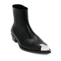 Alexander McQueen Punk leather boots - Black
