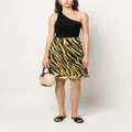 Versace Pre-Owned 2000s tiger stripe-print skirt - Black