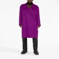 Stella McCartney double-breasted wool coat - Purple