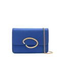 Oscar de la Renta O Pochette leather crossbody bag - Blue