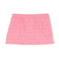Versace Kids Versace Allover towel skirt - Pink