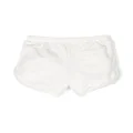 Versace Kids logo-embroidered mini shorts - White