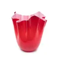 Venini handkerchief ceramic vase - Red