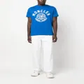 Moncler logo-print cotton T-shirt - Blue