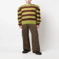 Marni striped mohair-blend jumper - Green