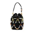 GANNI Beads bucket bag - Black