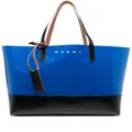 Marni Tribeca leather tote bag - Blue