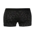 TOM FORD logo-waistband leopard-print boxers - Black