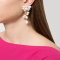 Jennifer Behr Florence pearl-embellished drop earrings - Gold