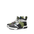 Moschino colour-block high-top sneakers - Green