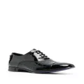 Philipp Plein crocodile-effect leather oxford shoes - Black