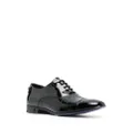 Philipp Plein crocodile-effect leather oxford shoes - Black