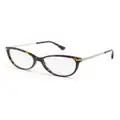 Jimmy Choo Eyewear cat-eye tortoiseshell glasses - Brown