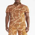 ETRO all-over graphic-print polo shirt - Brown