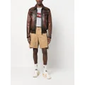 Dsquared2 faded-effect leather jacket - Brown