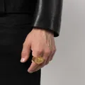 Philipp Plein 3D skull-applique ring - Gold