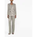 Brunello Cucinelli sequin-embellished double-breasted blazer - Grey