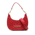 Love Moschino quilted-finish shoulder bag - Red