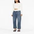 Diesel M-Peris cut-out knitted top - White