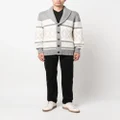 Brunello Cucinelli pattern-intarsia knitted cashmere cardigan - Grey