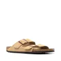Birkenstock Arizona buckled suede sandals - Neutrals