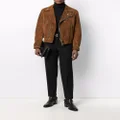 TOM FORD double-breasted biker jacket - Brown