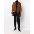 TOM FORD double-breasted biker jacket - Brown