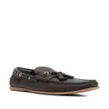 TOM FORD pebbled tassel almond-toe boat shoes - Brown