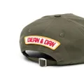 Dsquared2 logo-patch twill cap - Green
