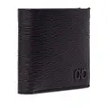 Ferragamo Gancini tonal logo-plaque wallet - Black