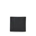 Ferragamo logo-plaque textured leather wallet - Black