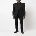 Karl Lagerfeld logo-print edge long-sleeve shirt - Black