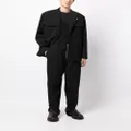 Jil Sander zip-fastening wool tapered trousers - Black