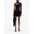 Mugler asymmetric cut-out minidress - Black