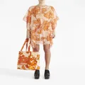 ETRO Berry-print kaftan dress - Orange