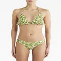 ETRO Berry-print triangle bikini - Green