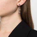 Alexander McQueen pearl-embellished Skull drop earrings - Silver