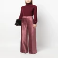 Victoria Beckham roll-neck merino-wool bodysuit - Red