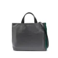 Marni rectangle-frame leather tote bag - Green